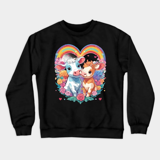 Cow Lover Crewneck Sweatshirt by animegirlnft